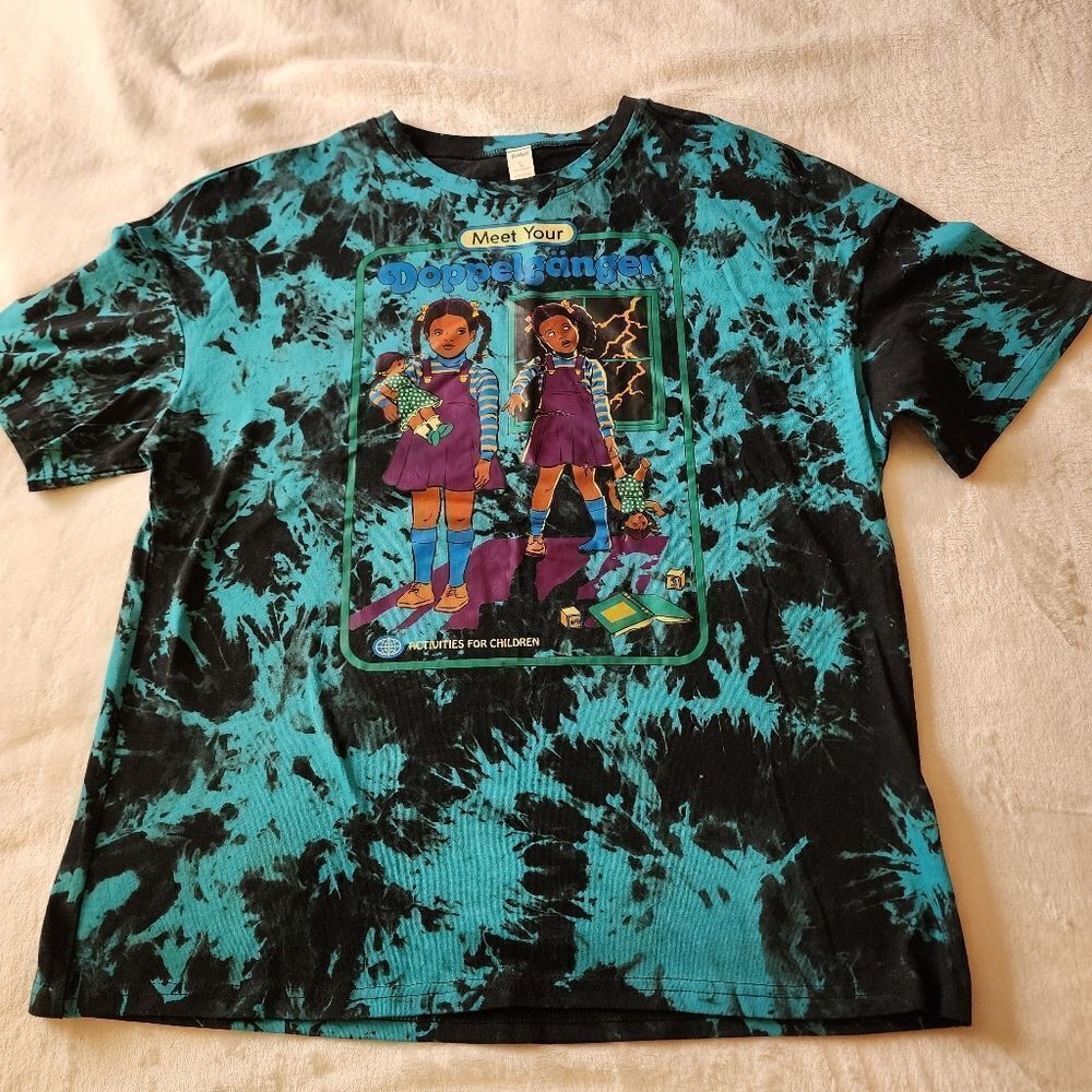 Romwe Size Large Meet Your Doppelganger Tie Dye Tshirt
